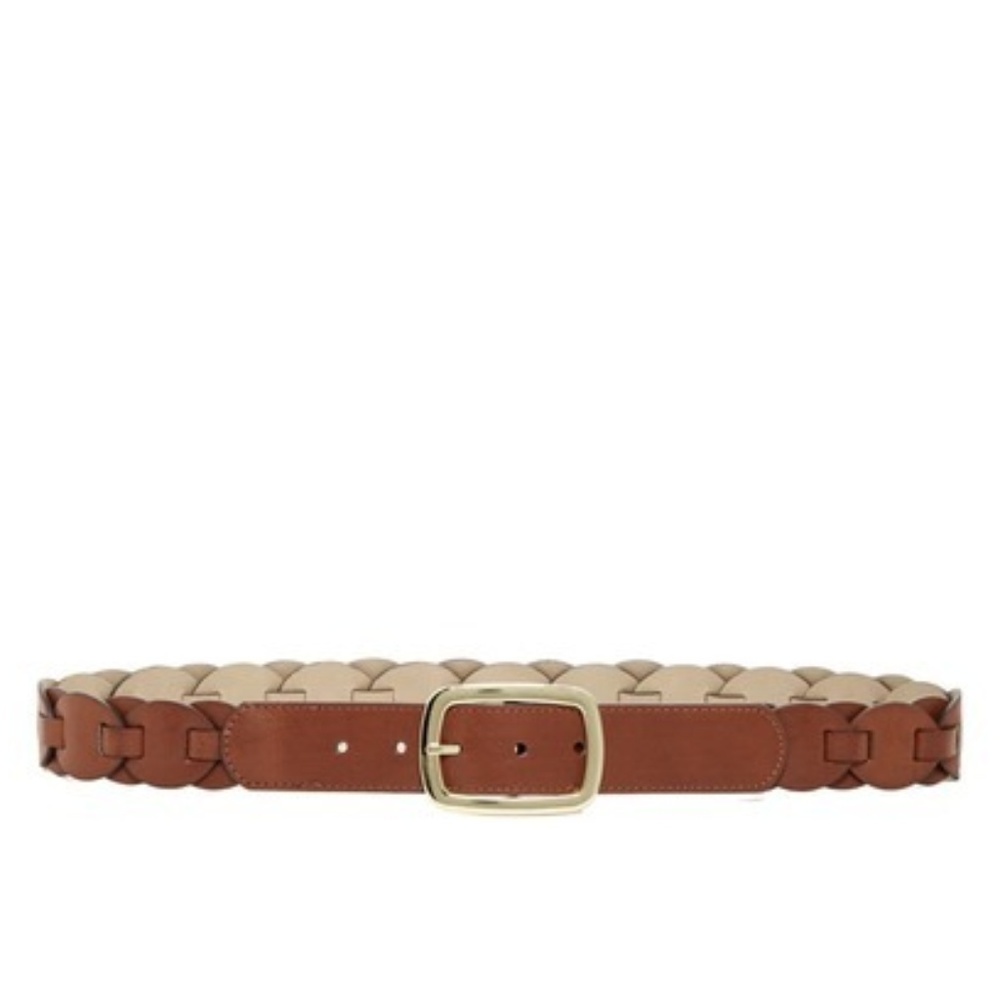 Braided Faux Leather Jean Belt